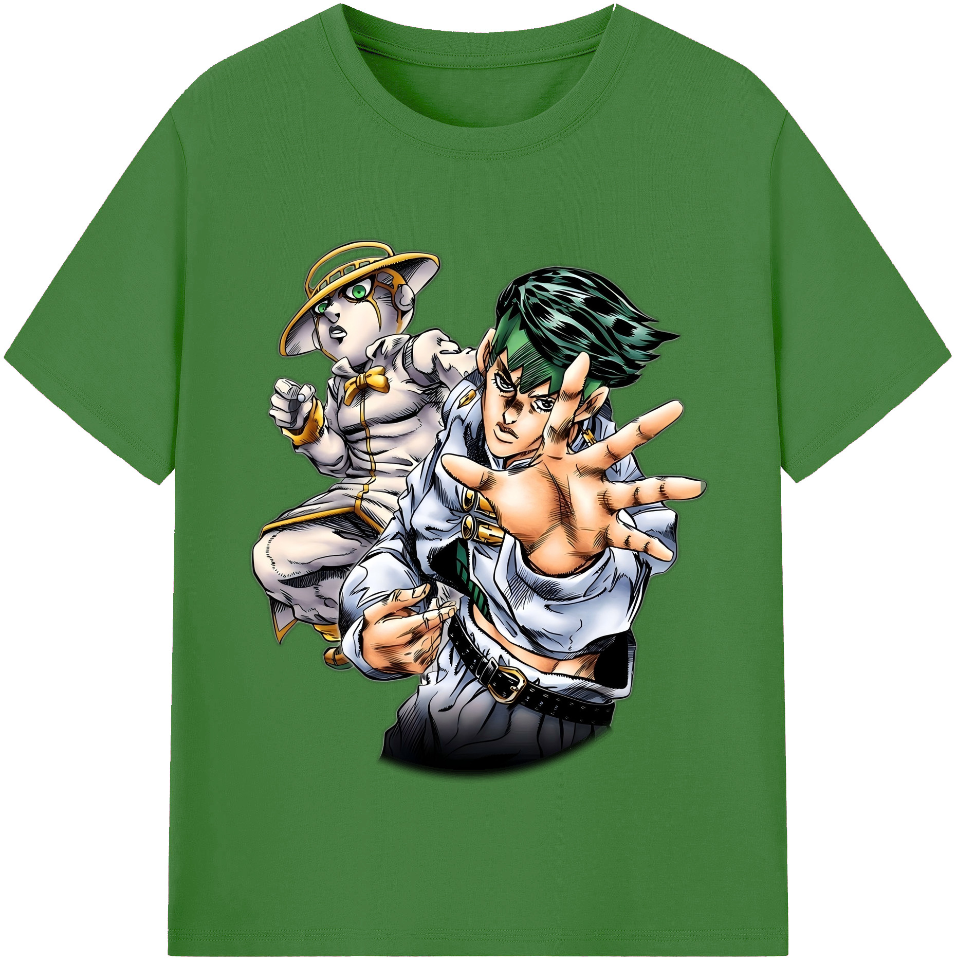 （画像用） ジョジョの奇妙な冒険 岸辺 露伴（きしべ ろはん） JoJo's Bizarre Adventure Rohan Kishibe レディースカジュアルプリントTシャツ（綿100％）